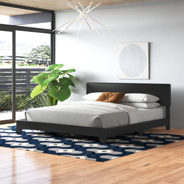 Scarlett upholstered low profile on sale platform bed mercury row